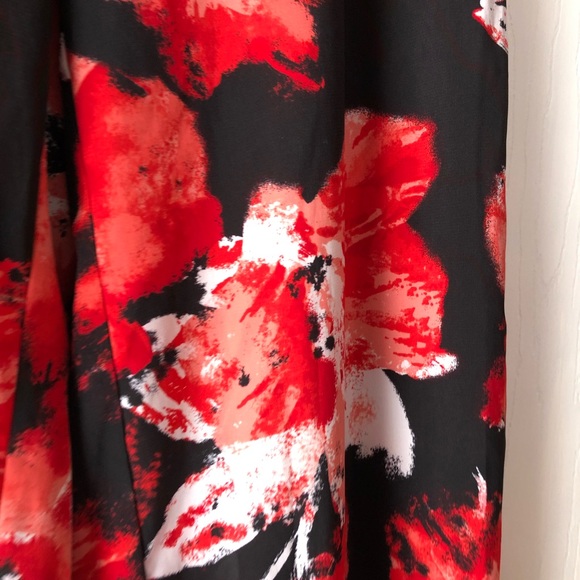 Floral Wide Leg Tie Waist Pants - Picture 3 of 7